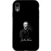 Classic Fiction Author Jules Verne Vinta Custodia per iPhone XR Jules Verne Classic Fantascienza Autore Omaggio