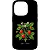 The Botany Bureau Custodia per iPhone 14 Pro Illustrazione della pianta di fragola Fragaria × ananassa