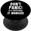 Information Technology & Systems T-Shirt Responsabile IT PopSockets PopGrip Adesivo