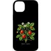 The Botany Bureau Custodia per iPhone 14 Plus Illustrazione della pianta di fragola Fragaria × ananassa