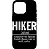 Vintage Hiking Outdoor Nature Lover Grap Custodia per iPhone 16 Pro Escursionista Definizione All'aperto Escursioni Natura Trekking
