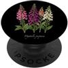 The Botany Bureau Illustrazione della pianta di Foxglove Digitalis purpurea PopSockets PopGrip Adesivo