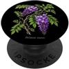 The Botany Bureau Illustrazione della pianta di glicine cinese Wisteria sinensis PopSockets PopGrip Adesivo