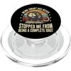 Idiota Sarcastico Divertente Intelligent Being Smart Has Never Stopped Me From Being A Complete Idiot PopSockets PopGrip per MagSafe