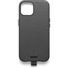 UNTAGS - Cover iPhone 13 mini Palette - Materiale Effetto Pelle - Morbida Microfibra Interna Antigraffio - Nero