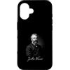 Classic Fiction Author Jules Verne Vinta Custodia per iPhone 16 Jules Verne Classic Fantascienza Autore Omaggio
