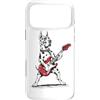 Vintage Dog Rocker Guitarist Gifts and A Custodia per iPhone 17 Pro Max Cane divertente in stile rock alano che suona la chitarra Rocker