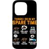 Things Spare Time Tractors Talk Drive Dr Custodia per iPhone 15 Pro Cose che faccio nel mio tempo libero Guarda i trattori Pensa a Tr