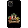 Jimbeels Custodia per iPhone 11 Pro Max FEEDER CAM CREW Birdwatching Mangiatoia con Camera