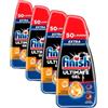 Finish Ultimate Gel, Gel Detersivo per Lavastoviglie, 50 lavaggi, 900 ml, Antiodore, Extra Potere Sgrassante, Extra Brillantezza, Pulizia Profonda (Confezione da 4)