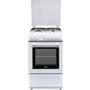 De'Longhi DL554EW - Cucina a gas con forno elettrico, 4 fuochi, 50x50 cm, Bianco, Classe energetica A