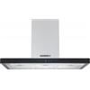 Rosieres cappa da parete decorativa 90cm 65db 504m3/h acciaio inox/vetro nero rhp90tx