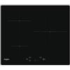 Whirlpool WSQ3860NE - Tavolo da cottura a induzione, 60 cm, 3 luci 7200 W, colore: Nero
