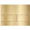 Balneo Placca di Comando WC Oro Doppio Scarico per Cassetta Incasso - Pulsante Scarico WC - Placca WC per Toilette Sospesa - Pannello Comando - Sciacquone - Design Moderno - Montaggio a Parete