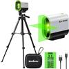Enventor Livella Laser Autolivellante con Treppied, Linea Laser Verde a Croce, 3 Modalità (Autolivellante, Manuale, a Impulsi), 360° Supporto Magnetico, IP54, USB, Alta Visibilità e Precisione
