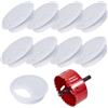 Sewokon 9 passacavo da scrivania, passacavo da 80 mm + sega a tazza da 80 mm, passacavo da scrivania, passacavo da tavolo (bianco)