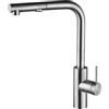 NOLUXA IMEX - Rubinetto Cucina Estraibile Acciaio S.316 | Monocomando Lavello con Doppio Diffusore | Rubinetteria Cucina Doccetta 360º | Rubinetteria in Acciaio Inox | Serie Oporto