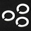 BAAQII Anello adattatore per paralume, E27 su E14, 3 pezzi, plastica bianca, rotondo, riduttore per paralume, diametro 28 mm, diametro esterno 45 mm, spessore 3 mm, con 3 adattatori