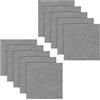 LUPATDY 10 Pezzi Pavimento Ddesivo Grigio Chiaro, 50 x 50 cm, Piastrelle Adesive Pavimento 2,5㎡, Antistatiche, Antiscivolo Moquette Adesiva, Casa Uffici Commercio Quadrotte di Tappeto Salotto