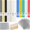 Kiuiom Stecche Plastica Saldatura Aste,Bacchette per Saldatura in Plastica,Saldatura Bastoni con Rete Metallica Inox Carta Vetrata e Piastra di Alluminio,PE PP ABS PC PU PA TPO,120 pezzi