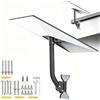 KOOVIVA Starlink - Kit di montaggio standard Starlink per tettuccio Starlink Gen 3, in lega metallica, con adattatore per tubi Starlink Gen 3, angolo regolabile, colore bianco (Grigio)
