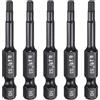 QUARKZMAN 5pz Chiave Esagonale per Trapano Punte 3mm (H3) Metrico 1/4 Attacco Esagonale 2 (50mm) Lunghezza Acciaio S3 Punte Avvitatori Magnetici di Impatto di