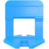 Marke Sistema di livellamento per piastrelle DUO Set, 500 clip da 1,0 - 2,0 mm con cunei e pinze, per piastrelle da parete e pavimento, gres porcellanato di grandi dimensioni (DUO 100 clip - 1,0 mm)