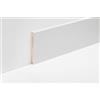 R&G Racing Battiscopa in legno Noce Tanganika Laccato Bianco H.100mm 2400 x 100 x 13 mm (0182BN)