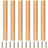 Sixfolo Maniglie per Mobili in Legno 6 Pezzi 192mm Maniglia Lunga Legno per Armadio Pomelli per mobili da Cucina legno per Cassetti con Viti per mobili Cucina Armadietto Comodino