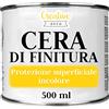 Creative Deco Cera di Finitura Trasparente per Legno, 500 ml | Barattolo da 500 ml, cera trasparente lucida, per legno mobili pavimenti superfici grezze decorate e stile vintage
