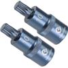 CoCud 2Pz Chiave Bussola Bit Triplo Quadrato M10 10mm Acciaio S2 Cr-V | 1/2 Drive, per Cacciavite Impulsi, Applicazioni Fissaggio Viti Macchinari Automobilistici