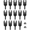 BBYPP 14 Pezzi Lame Multifunzione, 10mm Taglio, Lame Utensile Multifunzione Oscillante Attacco Rapido Kit Per Legno Plastica PVC