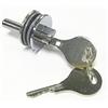 WANLIAN Serratura Scorrevole Con Chiave per Armadi Con Porte in Vetro - Adatta per Armadietti e Vetrine - Spessore Vetro 0,3-0,6 cm
