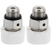 PATIKIL 2Pz 1/8 BSP Maschio Filetto Manuale Radiatore Aria Sfiato Valvole
