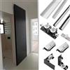 Generic Kit per porta scorrevole, hardware nascosto con chiusura ammortizzata, design invisibile senza binari per porta singola in legno