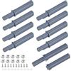 KLYNGTSK 10 x Sistema Push to Open Cassetto Ammortizzatore Sistema di Chiusura Porta 45MM Sistema Push Pull con Viti Chiusure Push to Open Magnetic Chiavistello per Porta Armadi Armadio Armadio Grigio