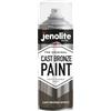 JENOLITE Vernice spray bronzo fuso, 400 ml, effetto bronzo fuso testurizzato, vernice metallizzata realistica, vernice spray multi superficie, ideale per progetti fai da te, artigianato, ornamenti e