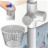TZEKING Grondaie in Acciaio Inox,Protezione per Grondaie,Protezione Dalle Foglie,Filtro per Pluviale,Rete per Tubi di Scarico Pioggia,per Scarico del Tetto Piano,per Iltrare Foglie,Rami