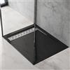 doporro Piatto Doccia Rettangolare 80x100x5 cm con Superficie Antiscivolo