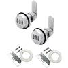 JZK 2 PCS serratura a cilindro combinazione codice a 3 cifre per cassetto cassettiera scrivania postale anta armadietto armadio cucina guardaroba