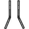 XINLEI Staffa per Soundbar Universale da Montare Sopra/Sotto la TV, Regolabile per TV 23-65 Pollici, Staffa a Parete Portata fino a 10 kg, SBR302