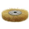 NEFLUM Spazzola Circolare Da 0,15 Mm 4 '' - 10 '' Spazzola Rotonda In Ottone Smerigliatrice Da Banco Lucidatura Utensile Abrasivo Per Metallo Rimozione Della Ruggine Sbavatura Del Legno,150 Mm X 16 Mm