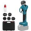 kswiown Crimpatrice per Capicorda Compatibile con Makita 18V, Pinza Capicorda con Stampi, Spelafili 0,5-16 mm² per Diversi Tipi di Terminali, Display Digitale LED (Senza Batteria & Caricabatterie)