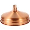 DOITOOL Soffione Doccia Fisso in Rame Rosso per Bagno, Installazione Semplice