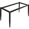 FENGSHOUU Gambe Tavolo con Ventose,Gambe del Tavolo in Metallo Moderne,Telaio da Tavolo in Acciaio,Telaio Tavolo Mobili Fai da Te,per Marmo,Vetro,Piano in Legno (110cm x 55cm x 72cm,Black)