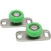 AugustknowU 2pcs Scorrevole Porta di Vetro Rullo Guida A Pavimento Stopper Per Barn Door Hardware Con Costruzione In Acciaio Inox E Built-in Sicurezza Stop