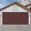Generic Kit Isolante Termico per Porte Garage, Tenda Magnetica Isolante - Barriera Termica per Risparmio Energetico e Prevenzione Brina, Schermo per L'inverno, Tessuto Oxford(Coffee,W240xH198CM)