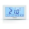 Fantini Cosmi CH120-230V Termostato Ambiente Alimentato a 230Vca con Touchscreen Retroilluminato, 230 V, Bianco