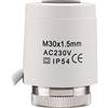 Wengart Attuatore per Riscaldamento a Pavimento WG2209, Normalmente Aperto AC230V Filettatura M30 * 1,5, Visibile Acceso e Spento
