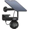 Reolink 4K Telecamera di Sicurezza Esterno a Batteria con Rilevamento AI | Wi-Fi 6, Visione Notturna ColorX, Rotazione PT 360° e Auto-Tracking, Batteria 20000mAh, Nessun Canone Mensile, Altas PT Ultra